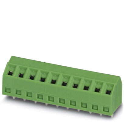 Phoenix Contact PCB Terminal Block; SMKDS 1/16-3.5; 16 Positions; 10A; 200V; #26 - 16; Screw w/ Tension Sleeve Connection; Green